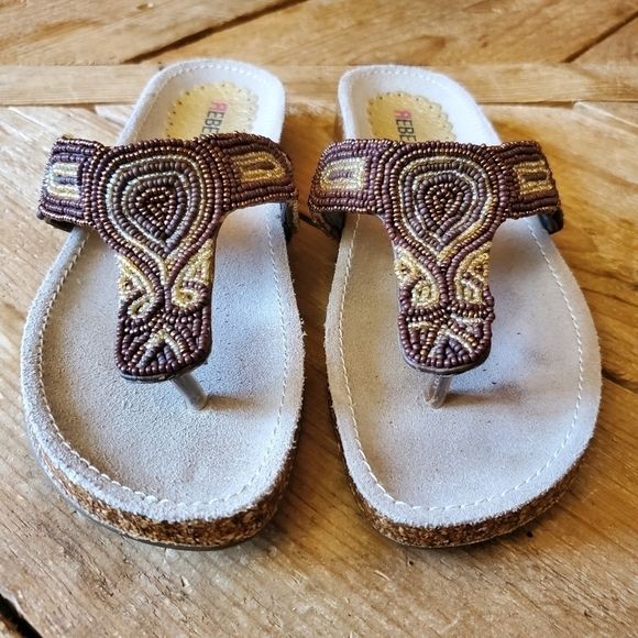 REBELS Kimber Beaded Sandals womens Size 8 - Picture 2 of 9